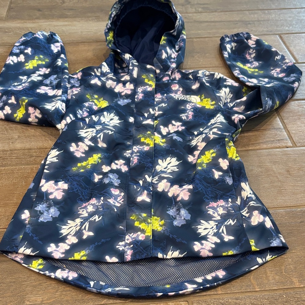 The North Face Kids' Floral Raincoat - girls Medium - Picture 3 of 11